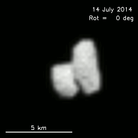 Kometa C-G, zdjęcie z Rosetty