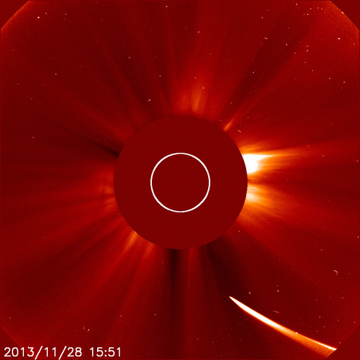 Comet ISON viewed by SOHO C3
